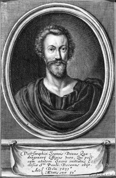 John Donne, c.1633 by Pierre Lombard or Lombart